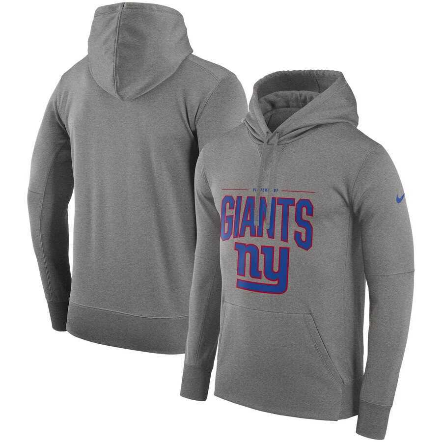 New York Giants Nike Sideline Property of Performance Pullover Hoodie Gray,We sell and wholesale New York Giants Nike Sideline Property of Performance Pullover Hoodie Gray on line form chian!